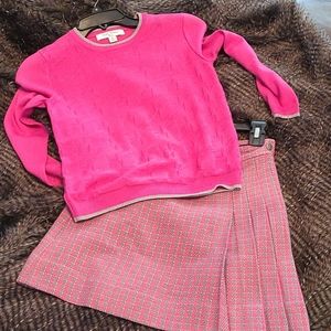Girls Brooks Brothers Skirt and Sweater set